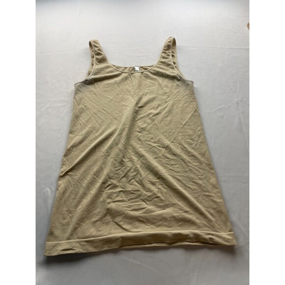 Nikibiki Tank Top Womens One Size Tan Scoop Neck Sleeveless Casual Stretch - Picture 1 of 5